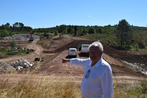 La fin des travaux d'agrandissement du bassin de rétention d'eau de Grabels est prévue pour octobre 2024.