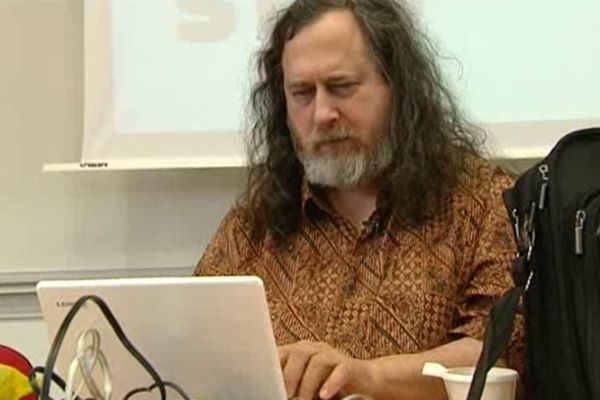 Richard Stallman à Niort le 19 mars 2013