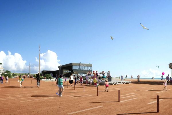 Une immense promenade et espanade de bois viendra remplacer les parkings du front de mer.