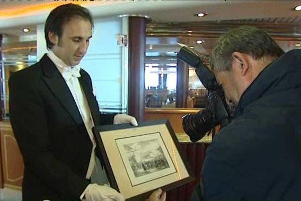 Une oeuvre offerte au musée napoléonien de l'île d'Elbe ce jeudi 14 mai