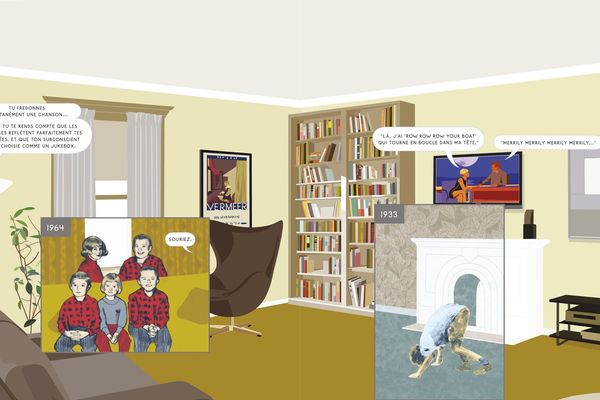 Case tirée de "Ici" de Richard McGuire