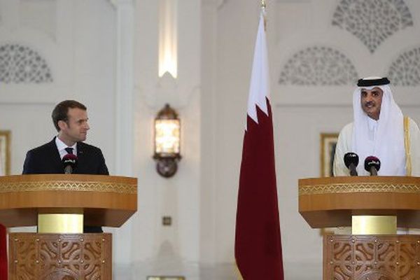 Emmanuel macron ce jeudi matin à Doha