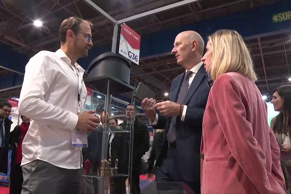 Le ministre délégué chargé de l'Industrie, Roland Lescure, s'est rendu mardi à l'inauguration du Sepem à Grenoble.