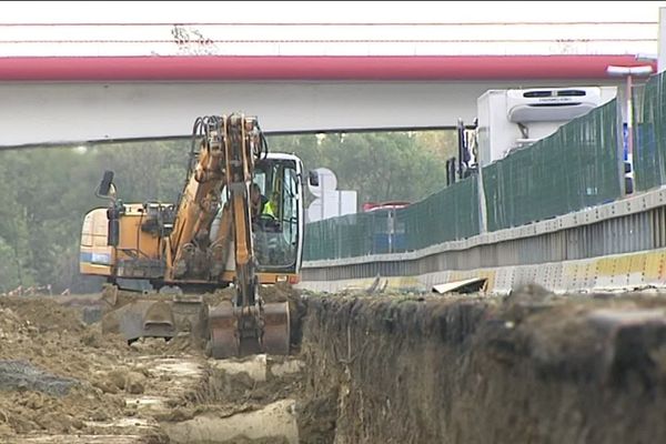 Les travaux sur la rocade de Toulouse pour la mise à 2X3 voies