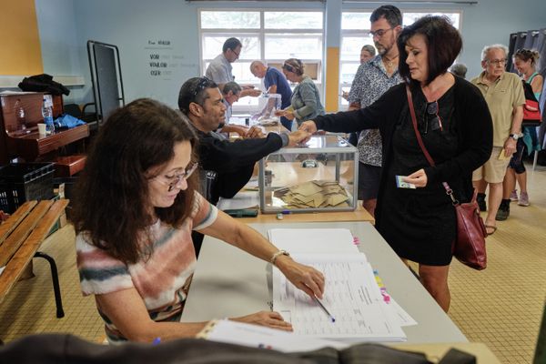 Lors du premier tour des élections législatives anticipées, le 30 juin 2024