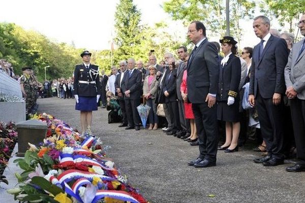 François Hollande lors des cérémonies en hommage aux 99 Pendus de Tulle, l'an dernier