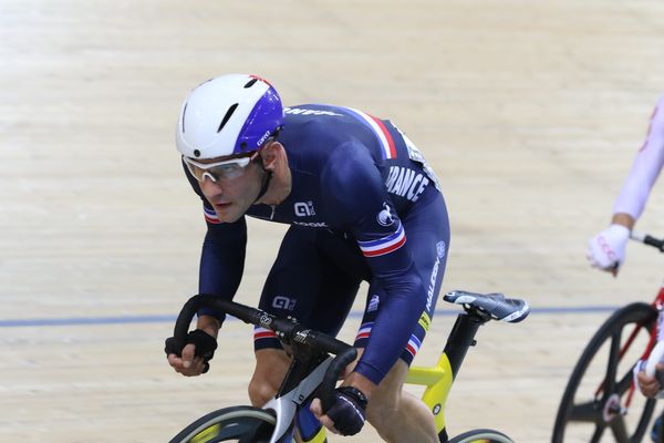 Morgan Kneisky avec l'équipe de France lors des derniers championnats d'Europe, en 2016.