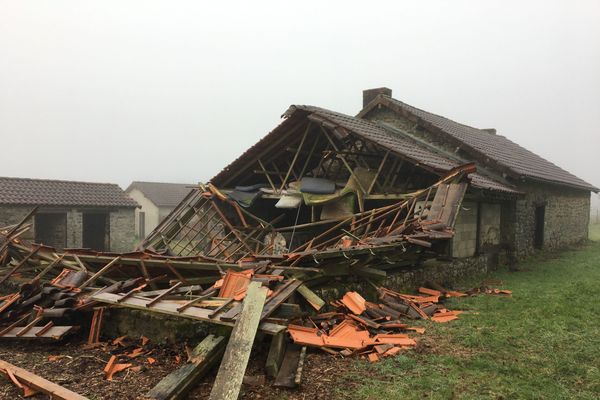 Les dernières dégradations à Courbefy, en date de la nuit du 9 au 10 janvier.