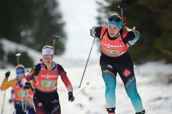 Anaïs Bescond remporte le relais mixte simple ce samedi 25 janvier, après avoir terminé 3ème en individuel, le veille, vendredi 24 janvier