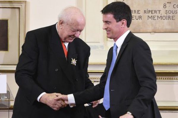 Manuel Valls et Jean-Claude Gaudin lors d’une précédente visite à Marseille le 2 février 2015
