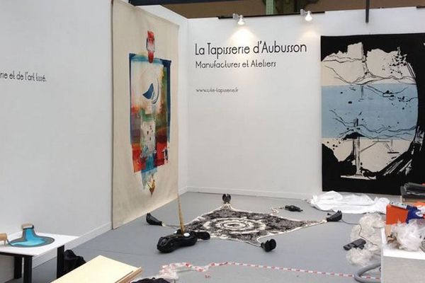 Aperçu du stand de la Cité de la tapisserie au Grand Palais