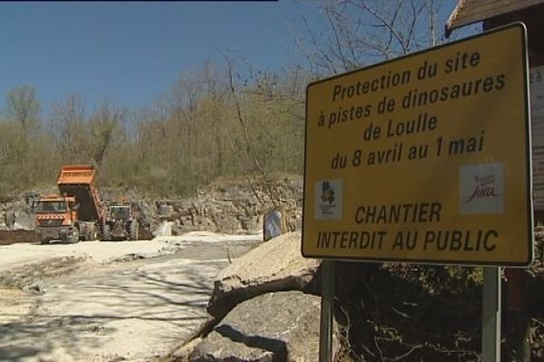 Pendant les travaux, le site des dinosaures de Loulle ne sera pas accessible au public 