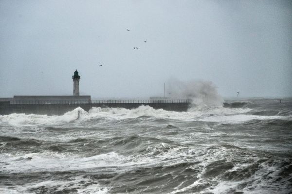 Le passage de la tempête Darragh à Saint-Valéry-en-Caux.