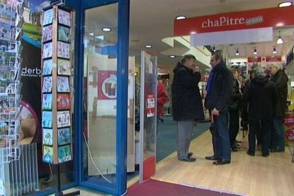 La librairie des "Trois Epis" de Brive, lors de la journée de manifestation du 2 février 2014