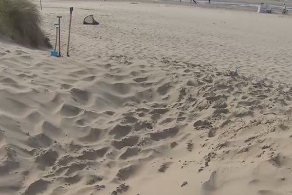 L'accident a eu lieu à cet endroit sur la plage d'Oostduinkerke.