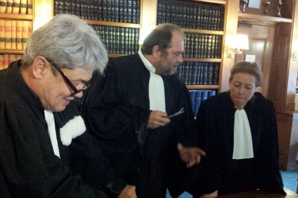 Perpignan - 3 avocats des joueurs du MAHB réagissent à l'annonce de la levée des contrôles judiciaires des 5 joueurs - 25 octobre 2012.