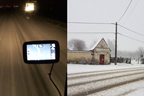 Chutes de grêle et de neige ici à Bergues et Hondschoote.