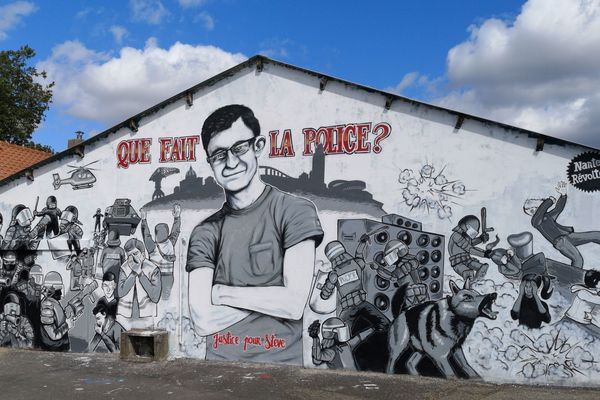 La fresque pour Steve quai Wilson, Nantes 