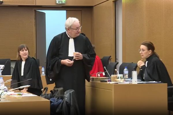 Dierner jour du procès de Dickson Frimpong en appel à la cour d'assises de Colmar (Haut-Rhin).