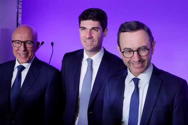 Le second tour de l'élection du président des Républicains opposera Eric Ciotti (à gauche) à Bruno Retailleau (à droite) les 10 et 11 décembre 2022.