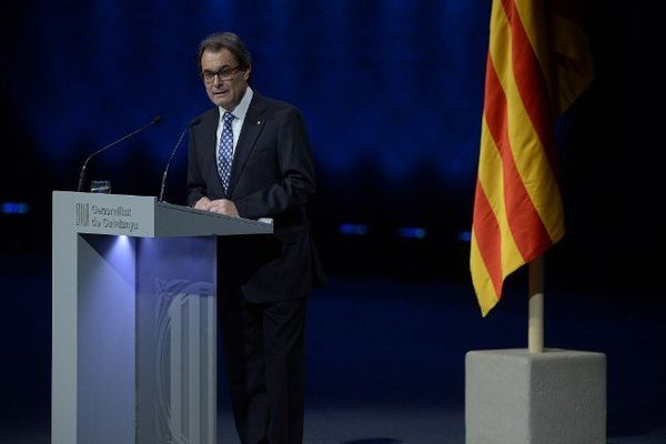 Le président de la Catalogne Artur Mas a présenté mardi soir son projet d'élections régionales anticipées avec l'objectif d'obtenir l'indépendance. Barcelone le 25 novembre 2014.