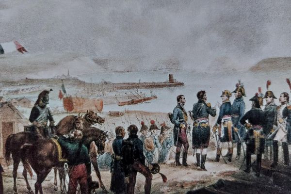 Napoléon sur le port de Boulogne-sur-Mer