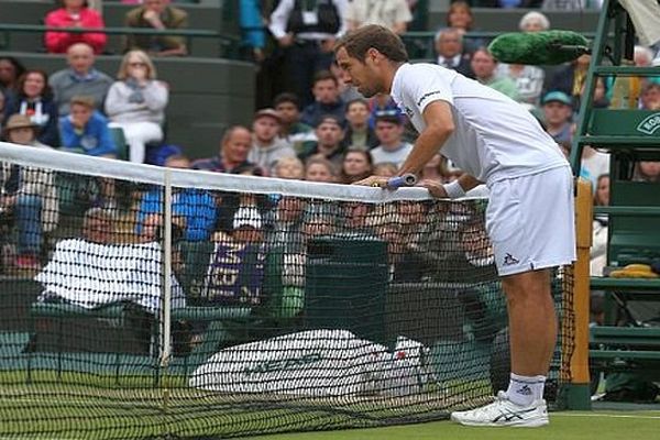 Wimbledon - Richard Gasquet abandonne face à Tsonga - 4 juillet 2016.