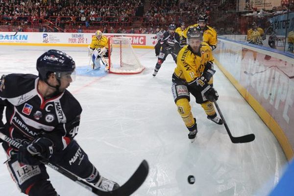 Angers contre Rouen le 26 janvier 2014.