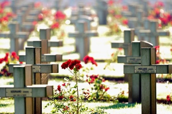 Le cimetière Notre-Dame-de-Lorette à Ablain-Saint-Nazaire. 