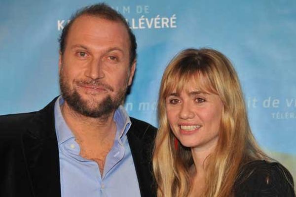 François Damiens et Katell Quillevere, réalisatrice à l'avant-première de "Suzanne" au cinéma Max Linder à paris (décembre 2013)
