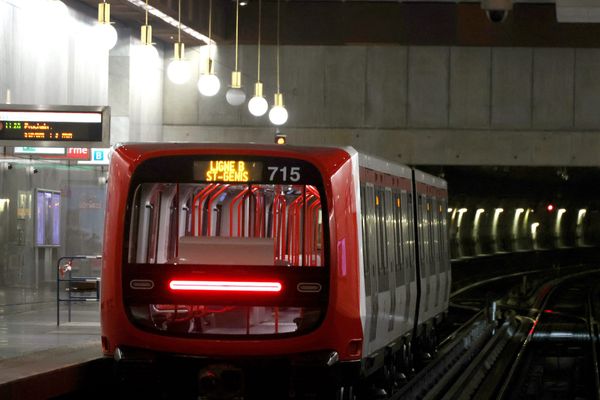 L'extension de la ligne B du métro lyonnais inaugurée en 2023.