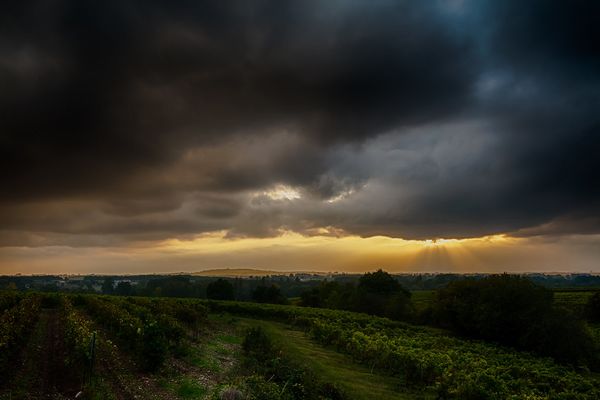 " October rainy sunset " by fra298