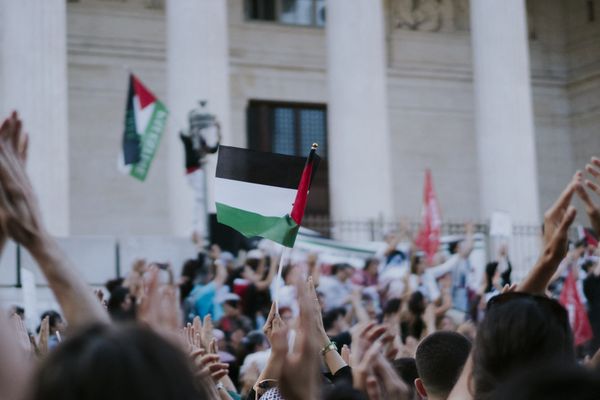 Une manifestation à Marseille, le mercredi 28 mai, appelant à un cessez-le-feu à Gaza.