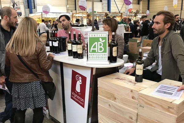 A Reims, le salon des vins accueillent cette année 76 vignerons bio sur 335, un chiffre en progression.