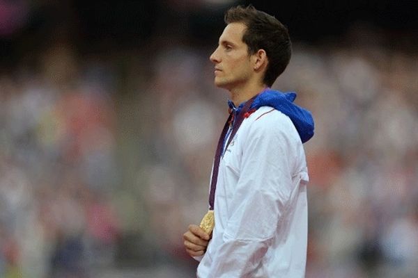 Renaud Lavillenie, médaille d'or du saut à la perche aux JO de Londres en août dernier