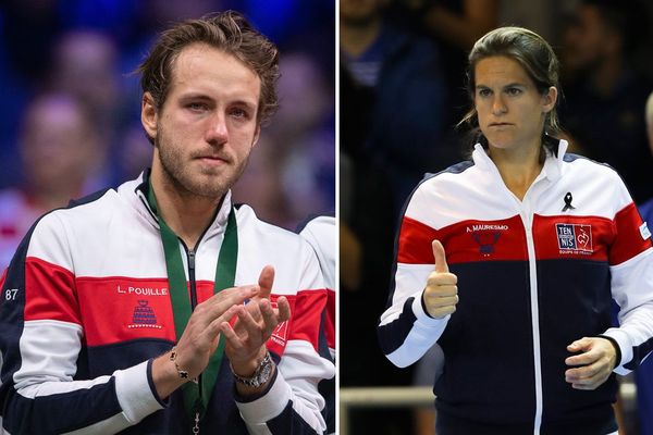 Lucas Pouille et Amélie Mauresmo