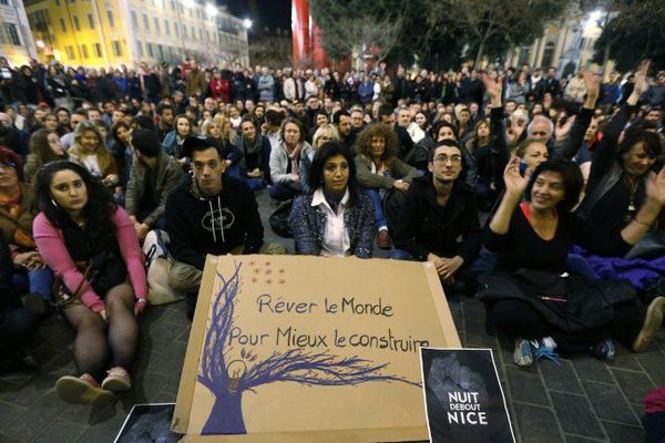 Nuit debout à Nice.