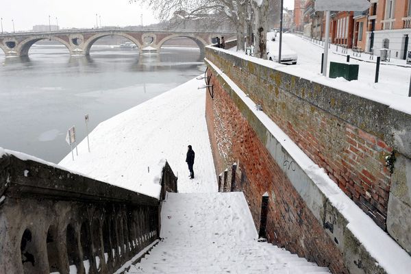 Toulouse sous la neige en février 2012