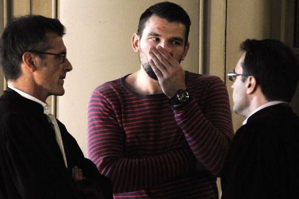 Montpellier : Primoz Prost au palais de justice avec ses avocats - 16 octobre 2012.