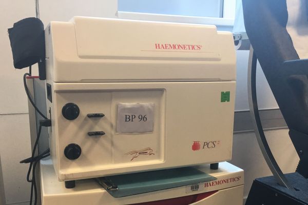 Toutes les machines de collecte de plasma Haemonetics sont à l'arrêt à Strasbourg, depuis mercredi soir.