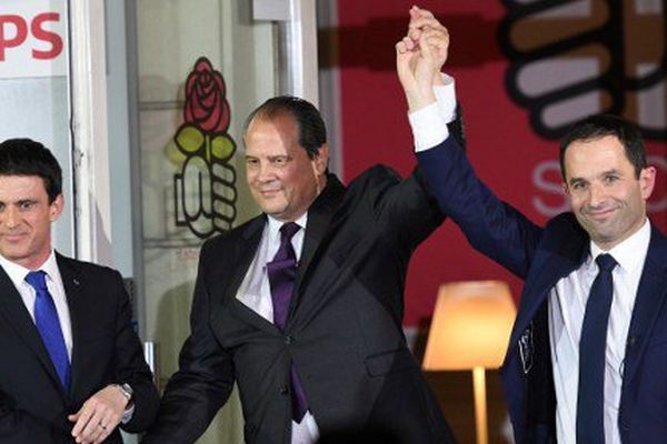 Manuel Valls, Jean-Christophe Cambadélis et Benoît Hamon.