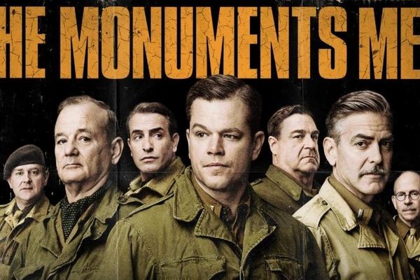 L'affiche du film de de George Clooney "Monuments men". Ce film est tiré du livre de la sénatrice et historienne Corinne Bouchoux