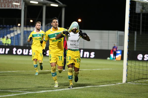 Lors de la rencontre entre Clermont et Nantes, le 11 décembre 2012