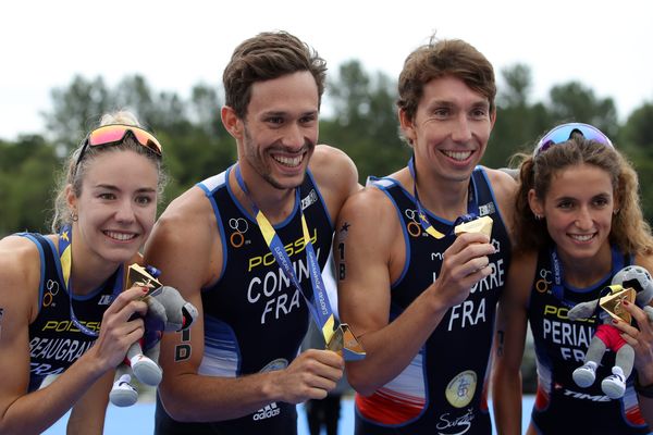 Dorian Coninx, Cassandre Beaugrand, Pierre Le Corre et Leonie Periault médaillés d'or