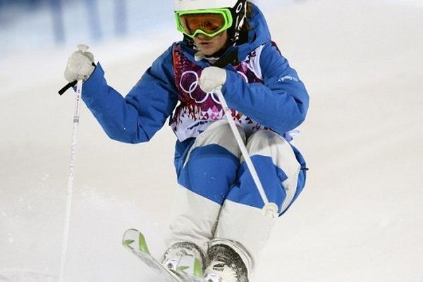 Perrine Laffont dans l'épreuve de qualification à Sotchi