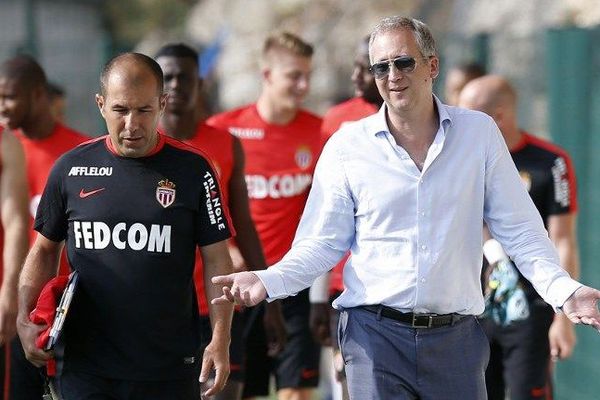 L'entraîneur Leonardo Jardim et le vice-président de l'AS Monaco  Vadim Vasilyev 