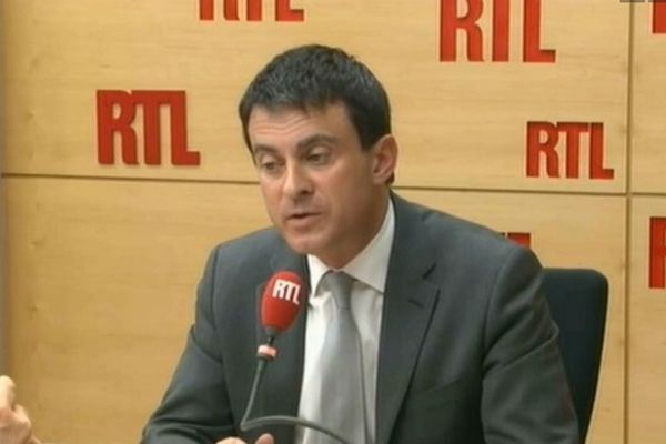 Manuel Valls, sur RTl, ce mardi matin. 