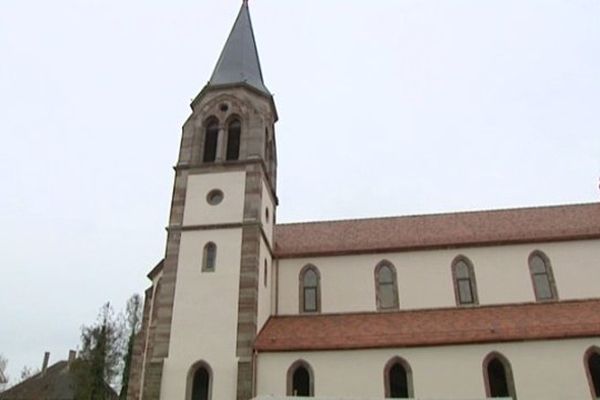 L'église de Gerstheim avait été ravagée par un incendie dans la nuit du 24 au 25 novembre 2011