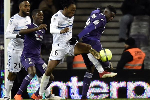 Yaya Sanogo, auteur des 2 buts toulousains