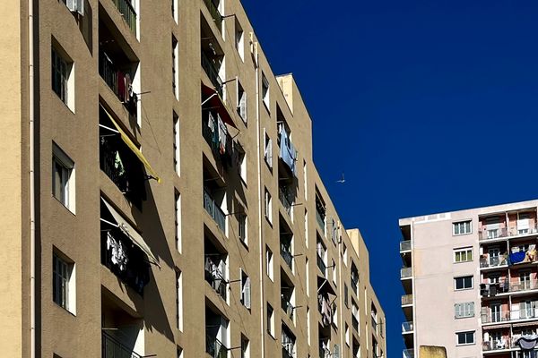 Des immeubles du quartier des Cannes à Ajaccio.